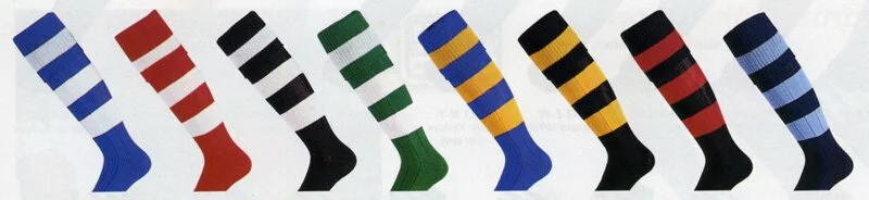 Hooped football sock